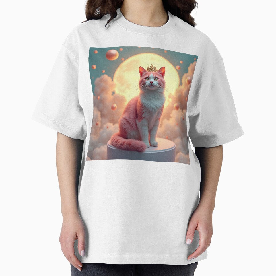 Manifest Abundance & Joy 2026 - Affirmation Cat Art Gift Manifestation Print by Vajid Designs