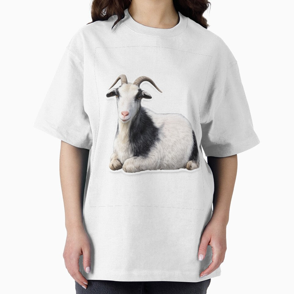 Cute Goat Sticker – Farm Animal Aesthetic Goat Design by ByIvette