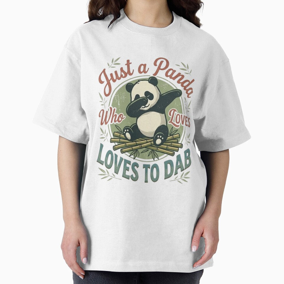 Just A Panda Who Loves To Dab Retro Vintage Bamboo Aesthetic by Wear Sculpt