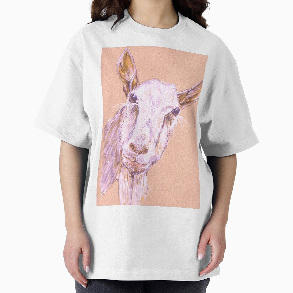 Realistic Original Drawing of Domestic Goat—Capra aegagrus hircus by Sheila Singhal