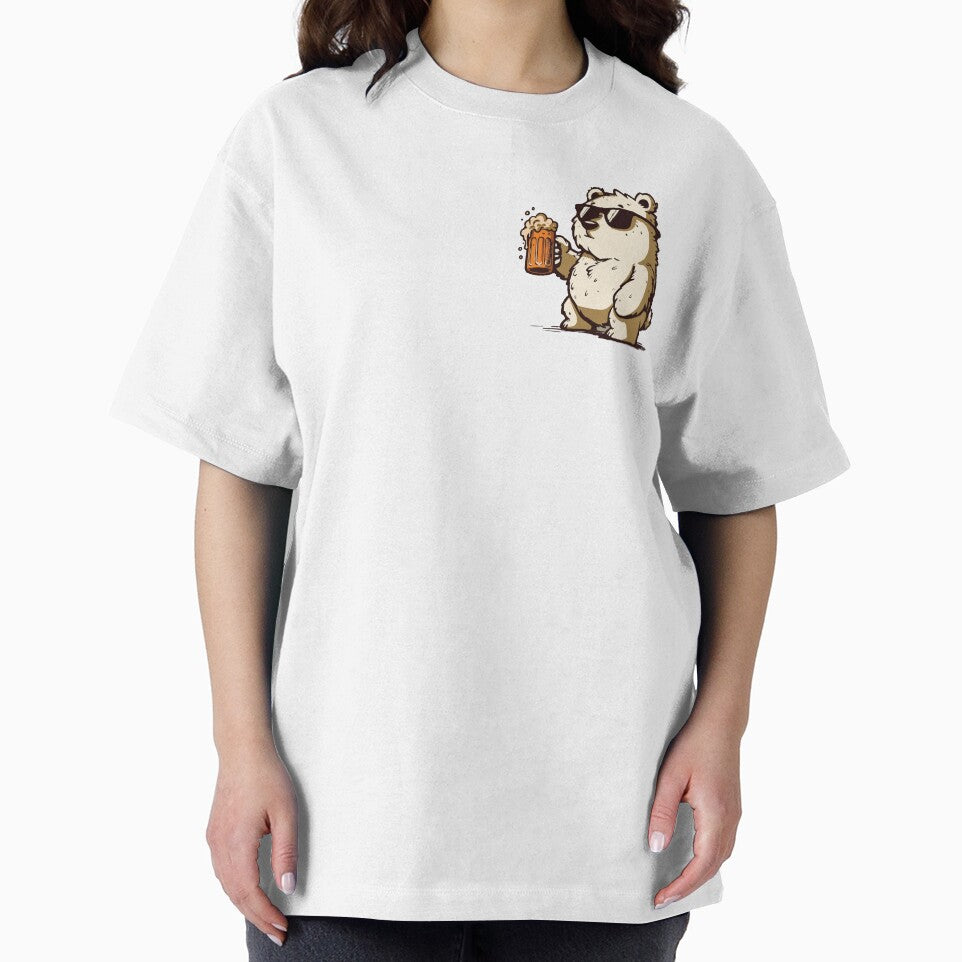 Cool Bear with Sunglasses and Beer Mug – Chill and Stylish by -DEEWOLF-