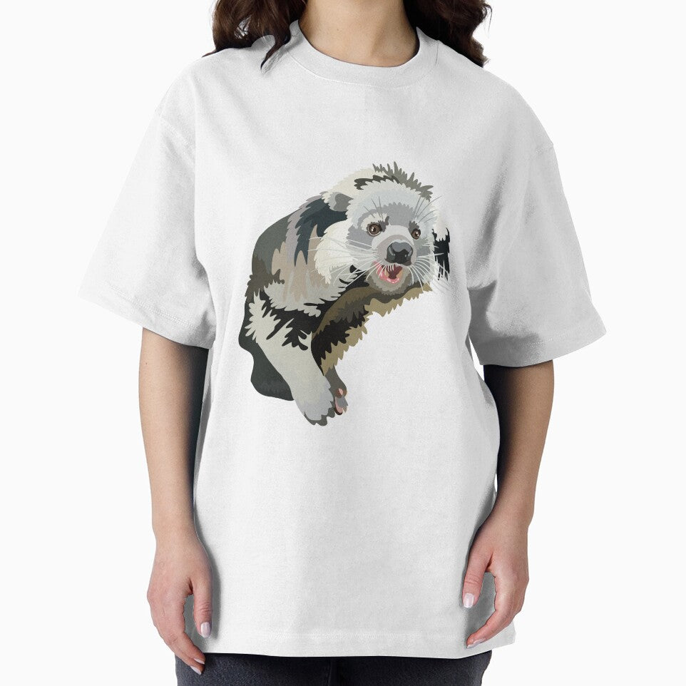 Binturong Illustration Exotic Wildlife Art by PrettylittlepastelUk