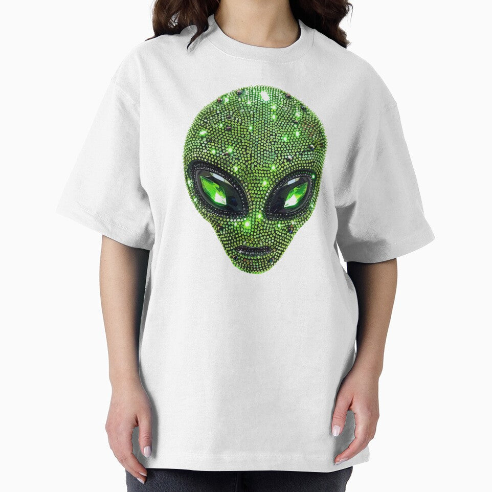 Bedazzled Alien UFO Cool Girl Aesthetic by Creative Brat Design Studio