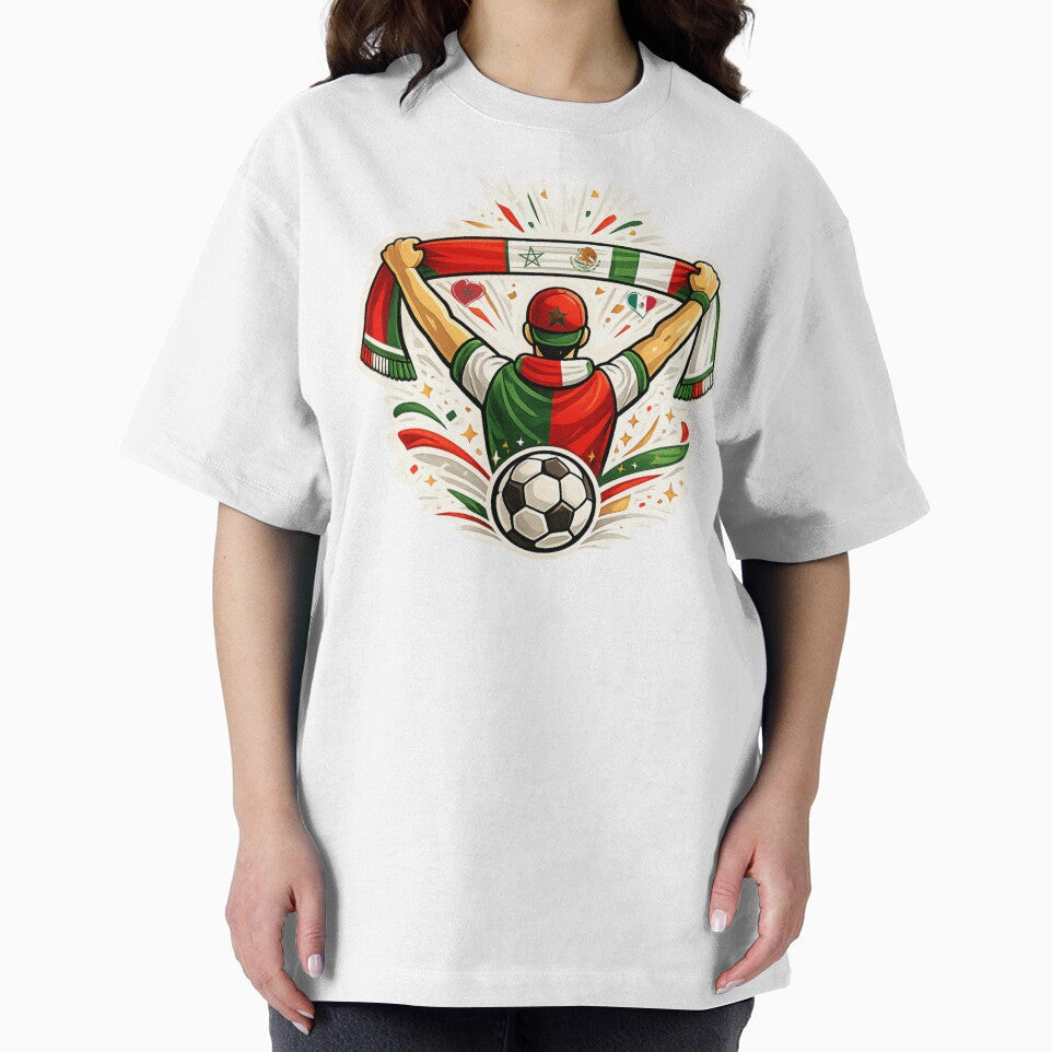 Mexico Morocco Soccer Fan Unity by Corvoria