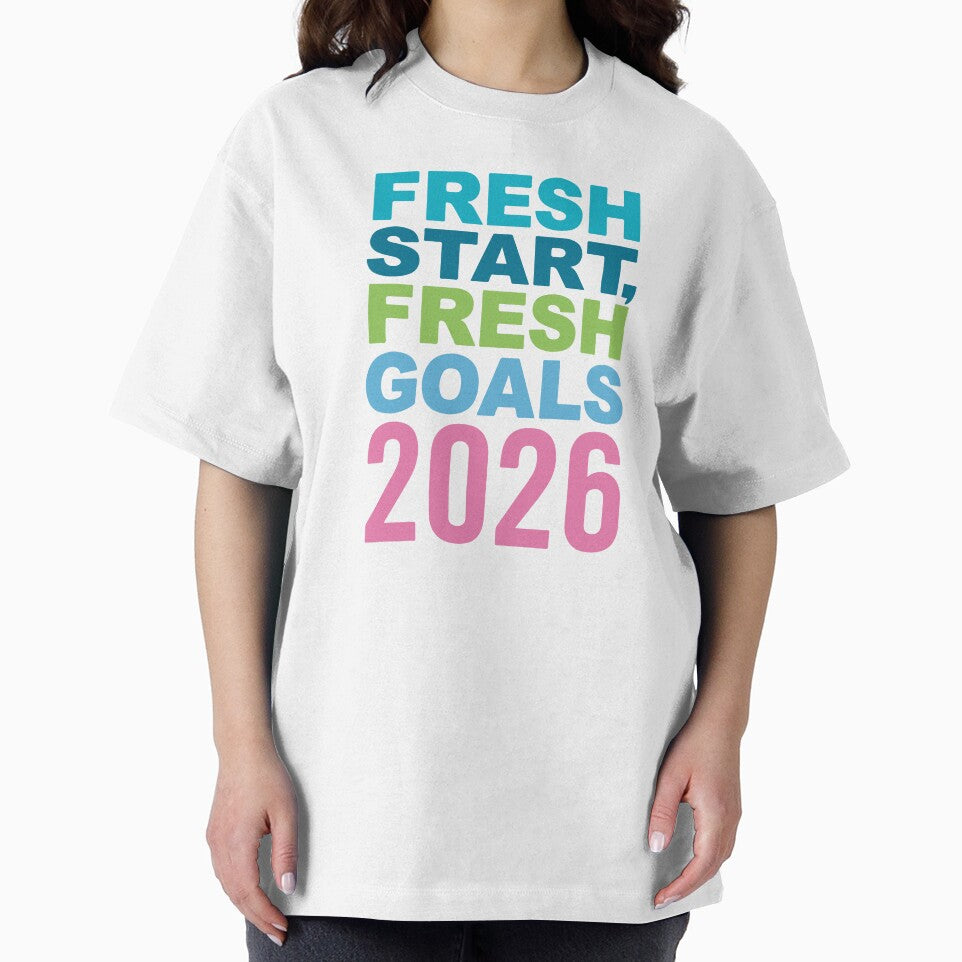 Fresh Start Fresh Goals 2026 Typography Design by DavidTeeStudio
