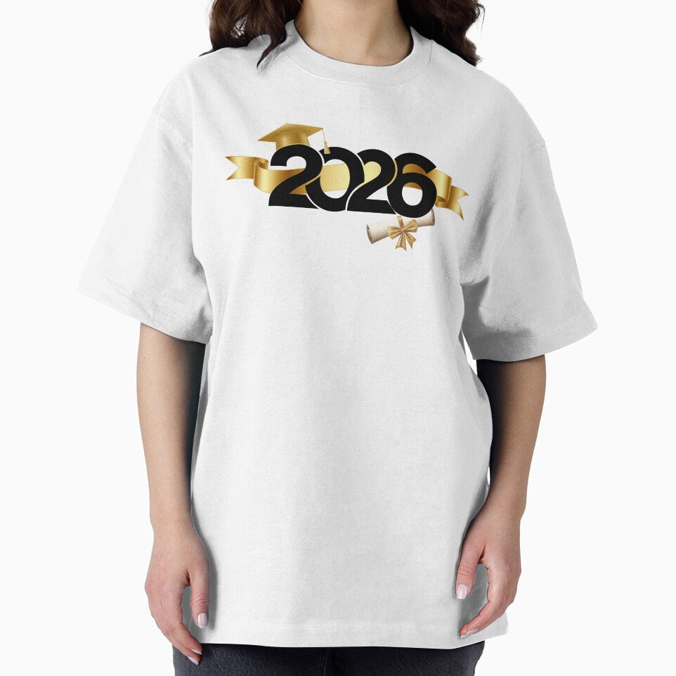 Graduate 2026 with Gold Graduation Hat & Gold Ribbon by JeweledDesigns