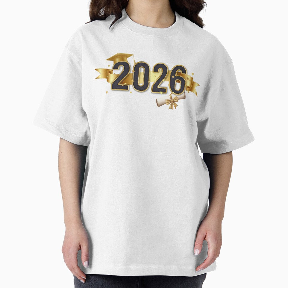 Graduate 2026 with Gold Graduation Hat, Gold Star Confetti & Ribbon by JeweledDesigns