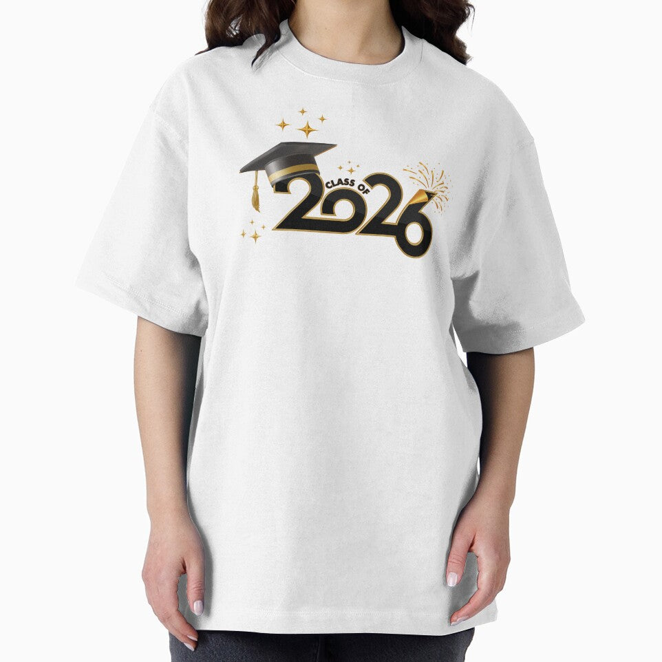 Class of 2026 Graduate with Black Graduation Hat & Stars by JeweledDesigns