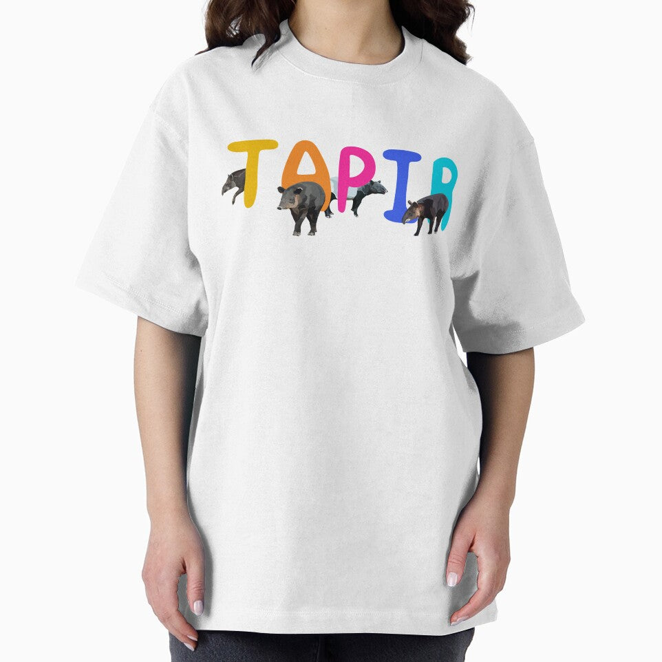 T is for Tapir, Tapir – Unique Tropical Forest Mammal Illustration by PrettylittlepastelUk