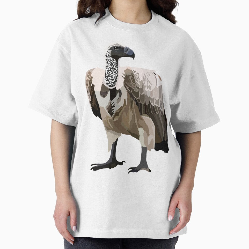 W is for White Backed Vulture,White-Backed Vulture Illustration – Iconic African Scavenger Bird Wildlife Art by PrettylittlepastelUk