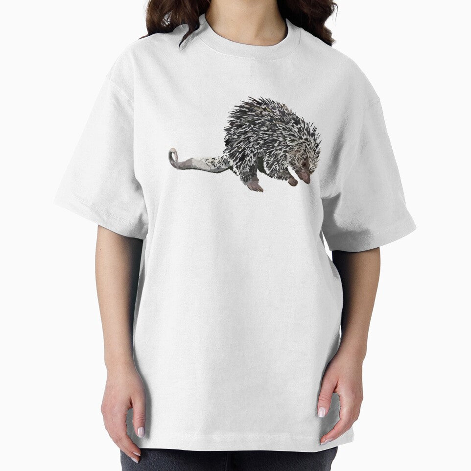 P is for Prehensile Tailed Porcupine,Prehensile-Tailed Porcupine Artwork – Unique Rodent Illustration and Wildlife Design by PrettylittlepastelUk