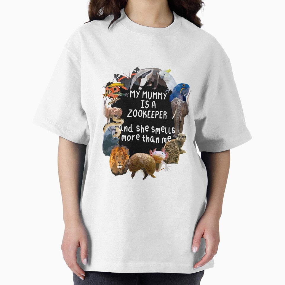 M is for Mummy Zookeeper, Mummy Zookeeper Design – Dedicated Wildlife Care and Passionate Animal Keeper Artwork by PrettylittlepastelUk