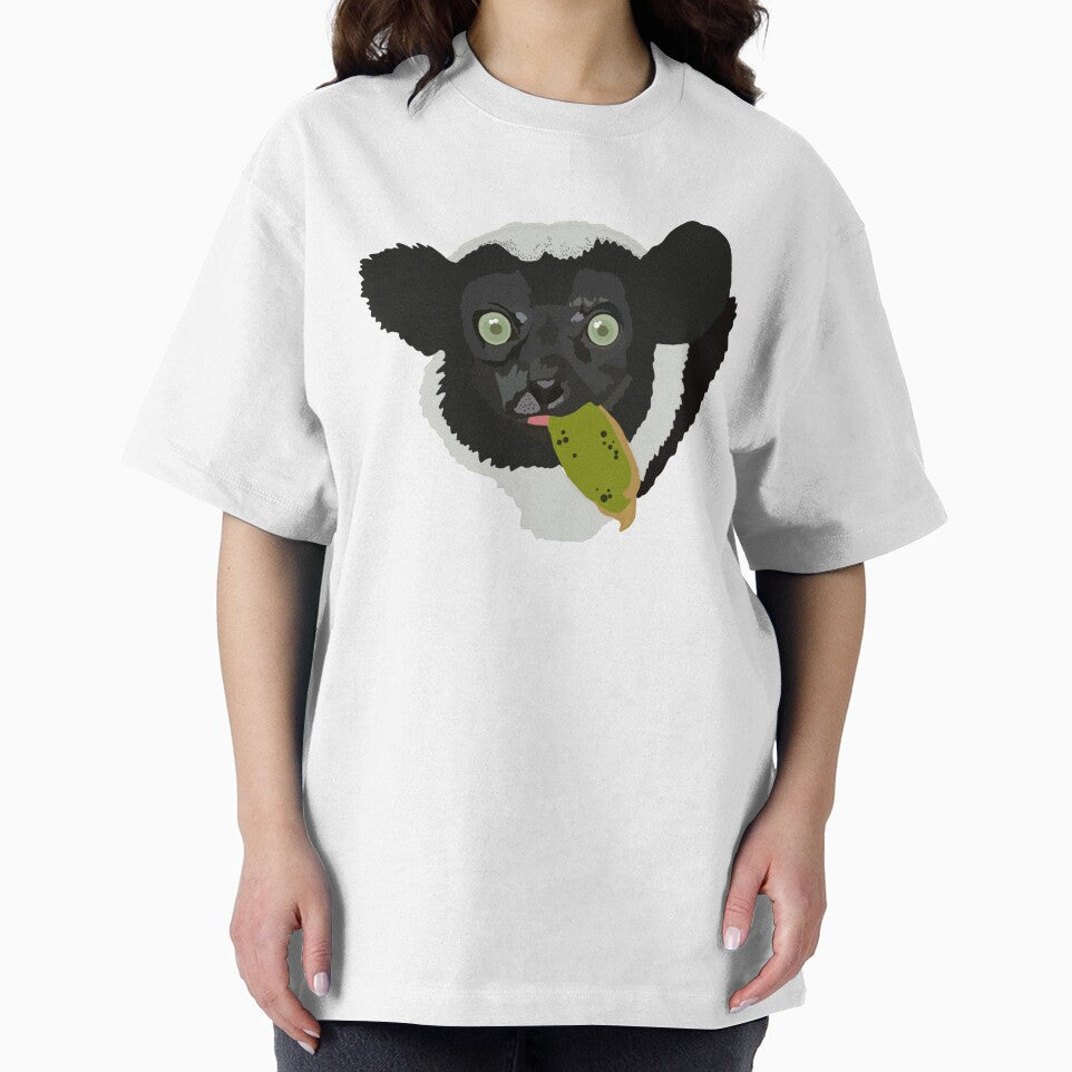 I is for Indri Lemur,Indri Lemur Illustration – Majestic Primate Art for Wildlife and Nature Lovers by PrettylittlepastelUk