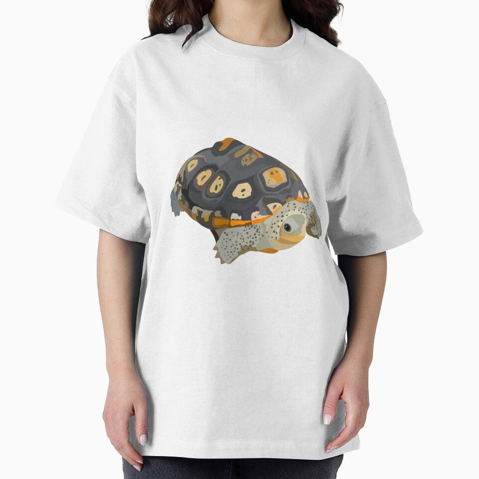 D is for Diamond Back Terrapin,Diamondback Terrapin Artwork – Detailed Turtle Illustration and Coastal Wildlife Design by PrettylittlepastelUk