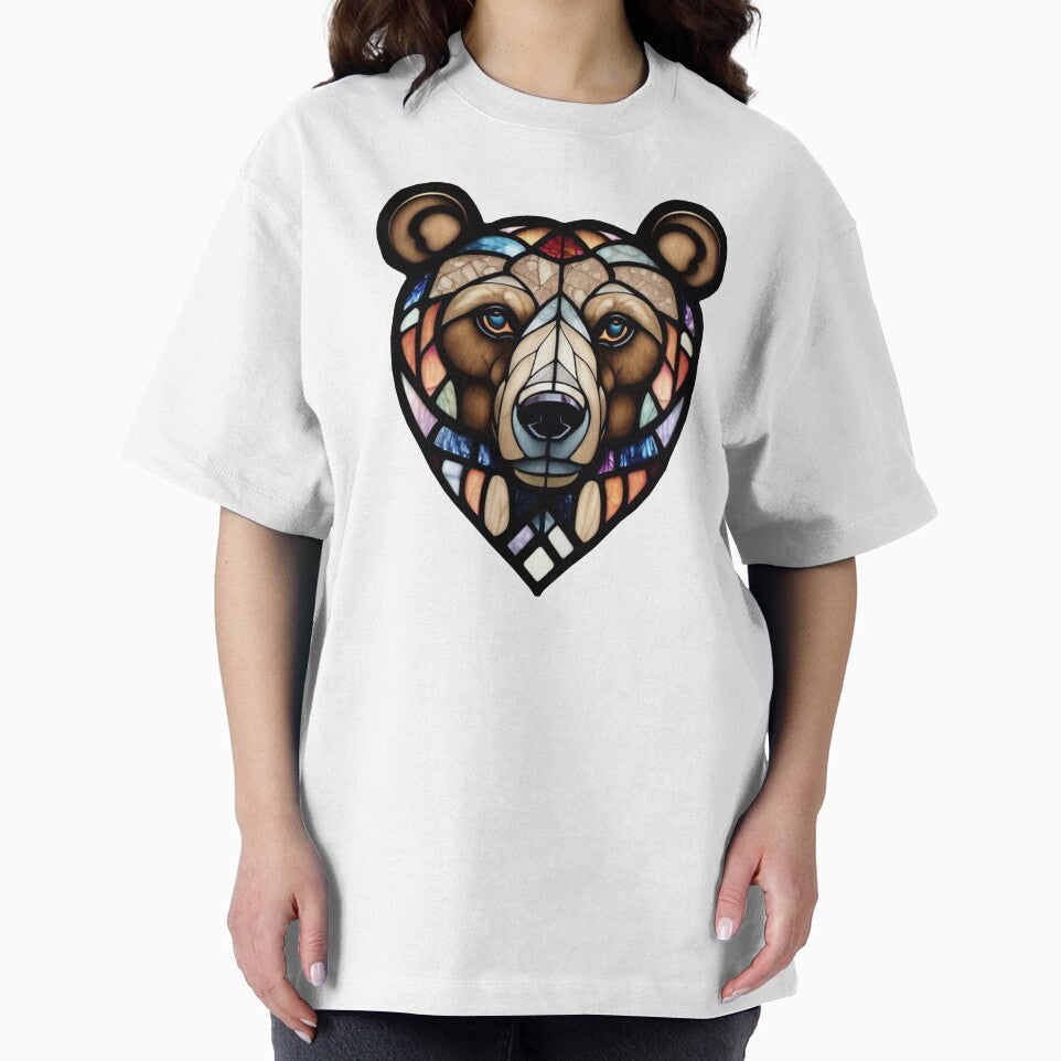 Stained Glass Bear Head No Background by DBSR-LLC