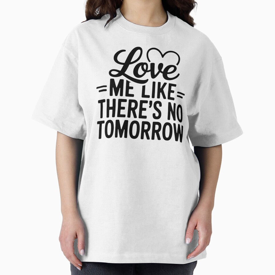 Love Me Like There Is No Tomorrow Vintage Typewriter Quote by Nordic Echo