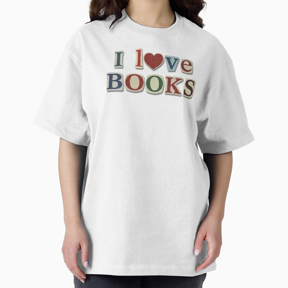 I Love Books – Collage Typography Sticker by tviyluv