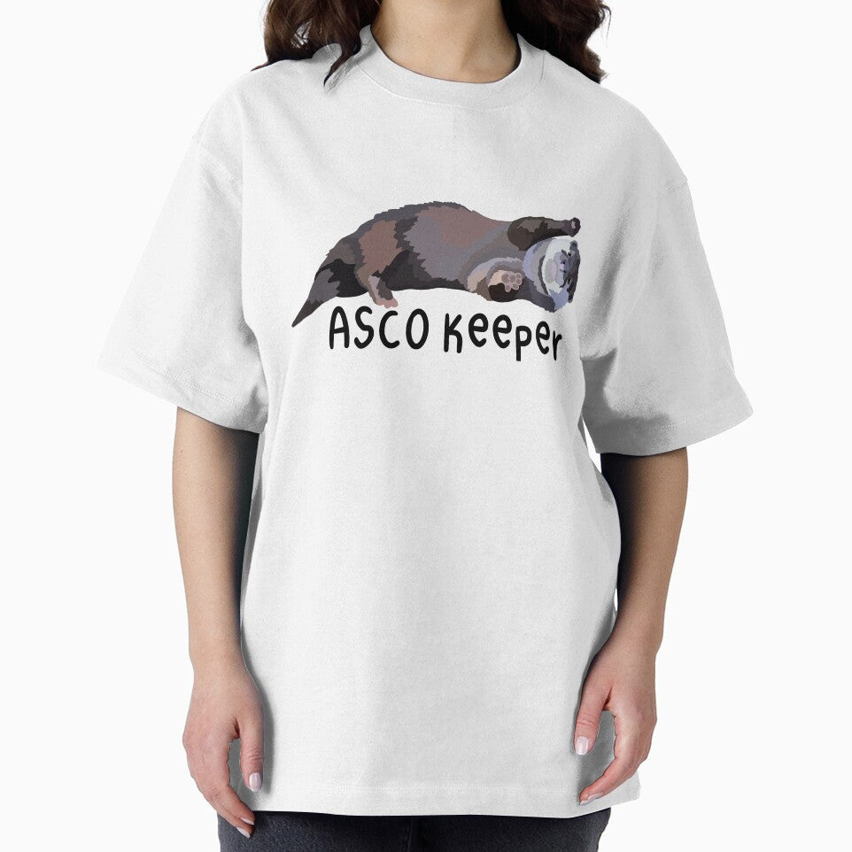 A is for Asian Short Clawed Otter Keeper,Asian Short-Clawed Otter Keeper Design – Dedicated Care and Conservation of Southeast Asian Otters Artwork by PrettylittlepastelUk