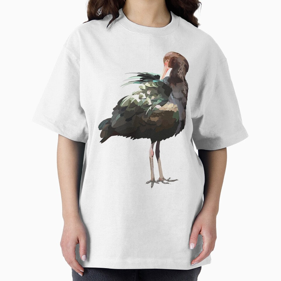 P is for Puna Ibis,Puna Ibis – Unique High-Altitude South American Wading Bird by PrettylittlepastelUk