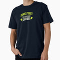 Dink First Ask Questions Later Funny Pickleball Shirt by The Daily Goods