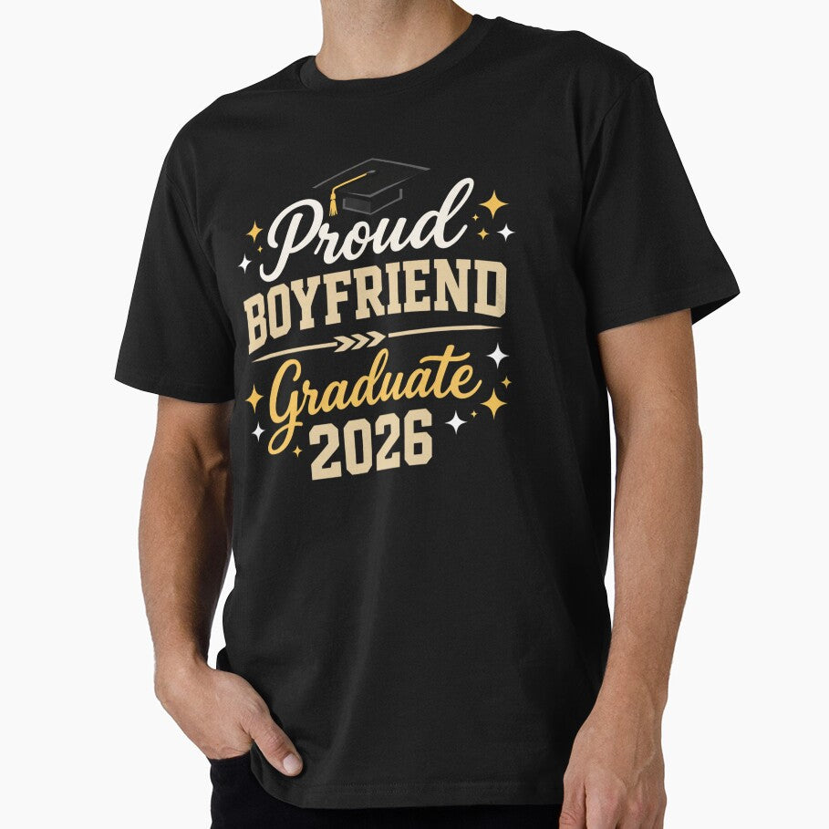Proud Boyfriend of A Class 2026 Graduation Grad Party Senior 26 Graduate by Ali-printshop