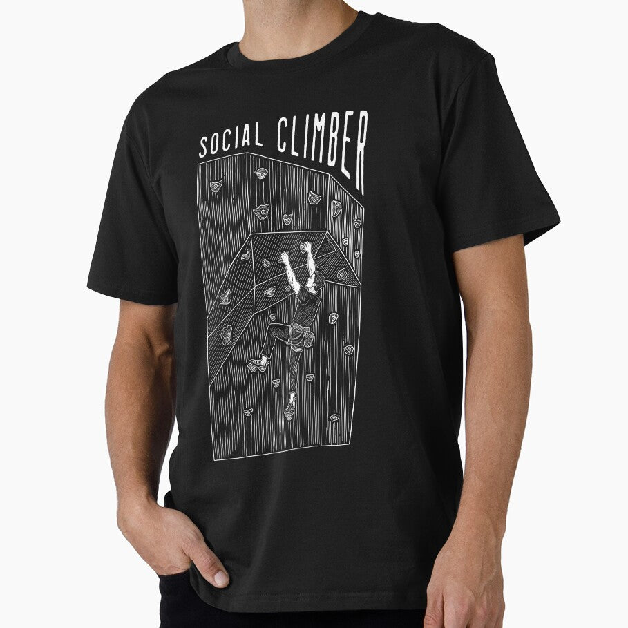 Rock Climbing Indoor Wall Social Climber Man Climb Quote by GrandeDuc
