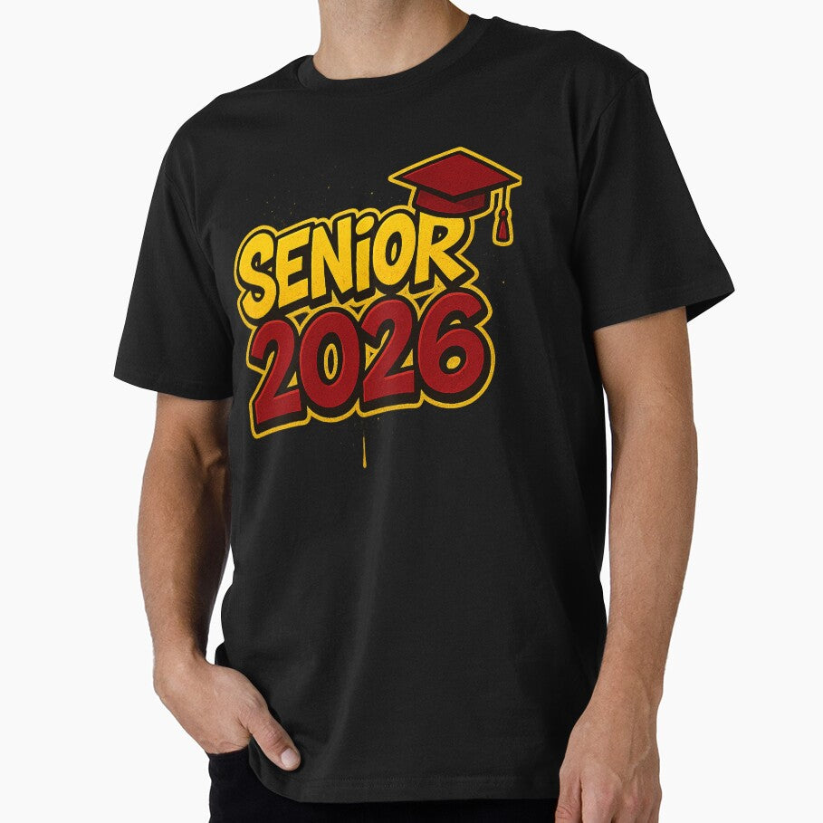Senior 2026 Graduation Graffiti Style T-Shirt by Mewra