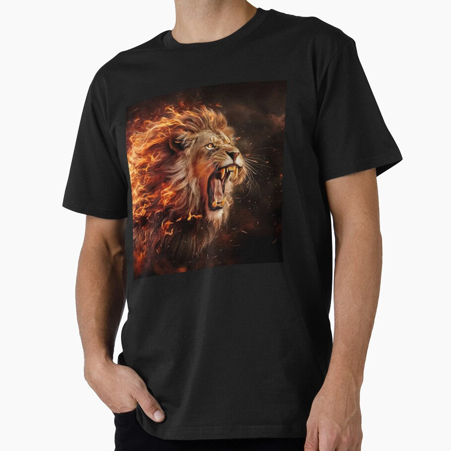 Fierce Flaming Lion - Power and Wildness Design by YourOnlyCorner