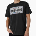 Class of 2026 – USA License Plate Style Graduation Design with American Flag by GFamilyC