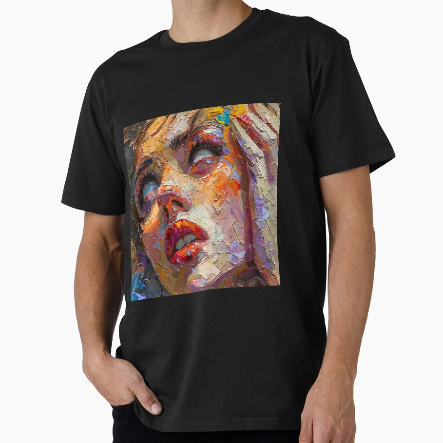Heavy Oil Pallet Painting on Canvas of Girl With No Eyes, Gothic Dark Art Print by IzabellaBlue