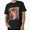 Heavy Oil Pallet Painting on Canvas of Girl With No Eyes, Gothic Dark Art Print by IzabellaBlue
