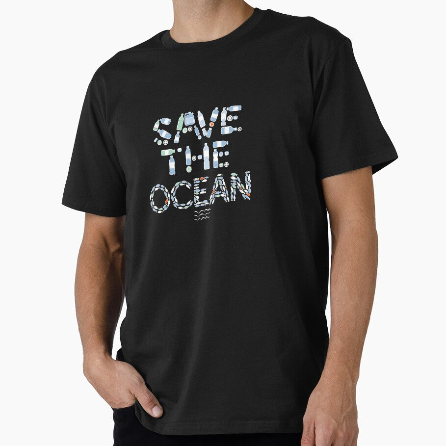 Save the Ocean – Typographic Eco Art by Sklines Art | Mrz Danelli