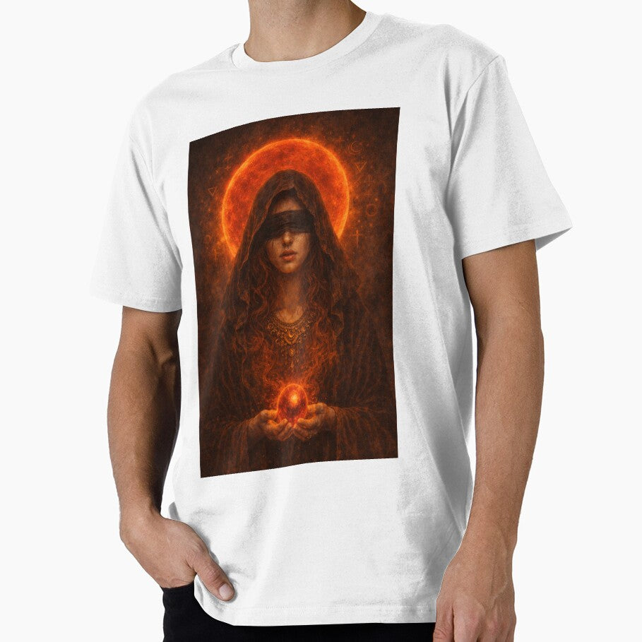 Blind Seer – Dark Occult Goddess with Burning Sun Aura by TheLoopStories
