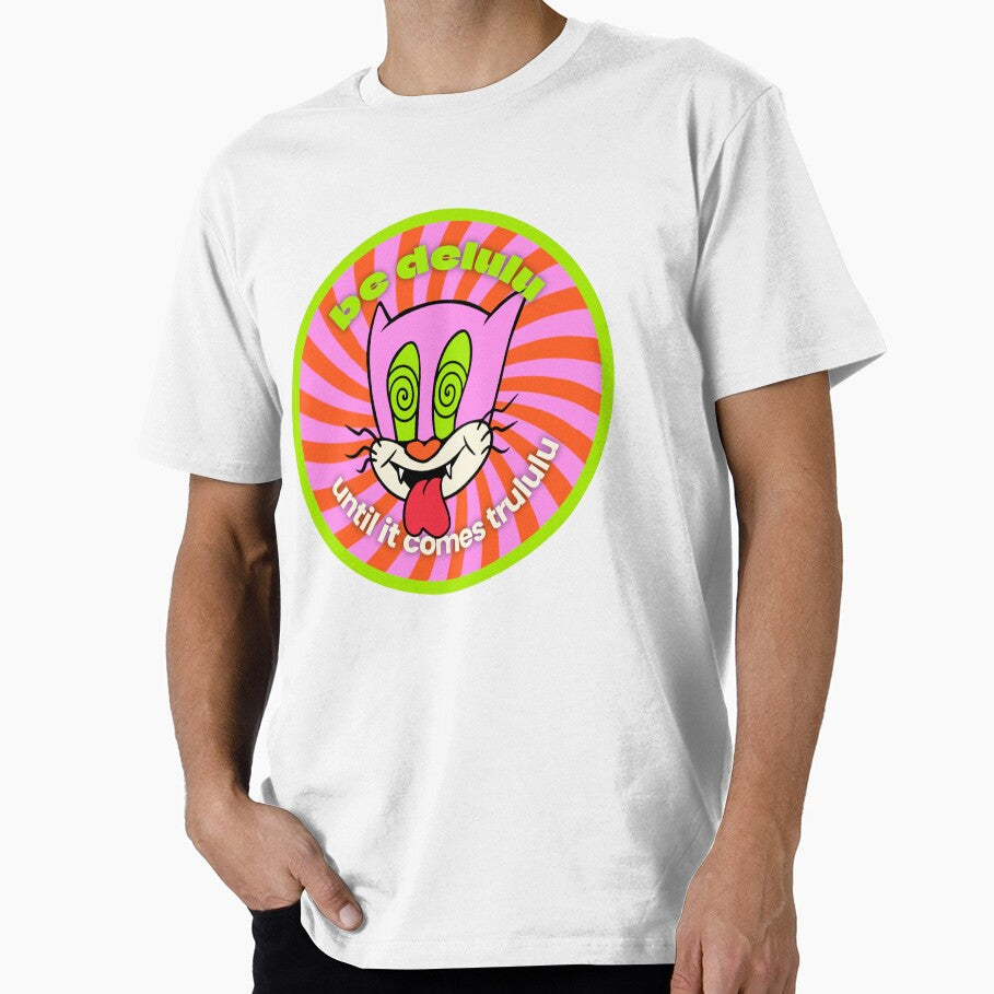 Psychedelic Cat Delulu Until It Comes Trululu Trippy by Jula heART