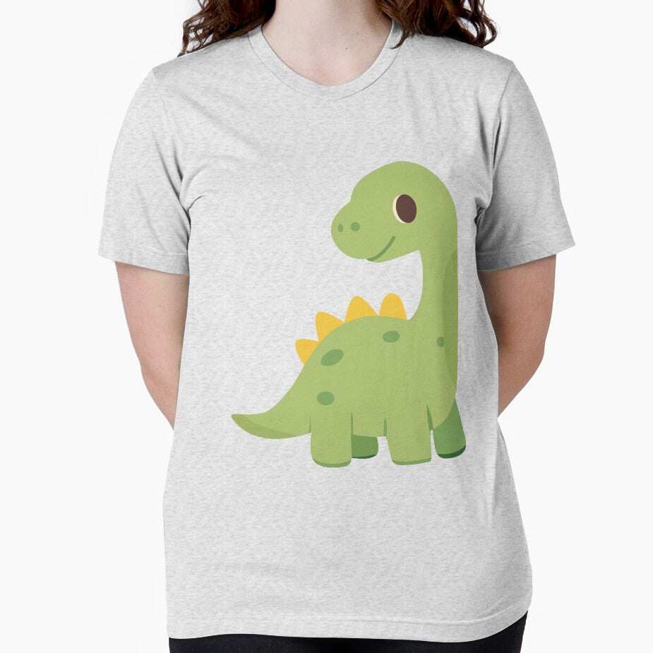 Cute Green Cartoon Dinosaur Illustration by IN Tales