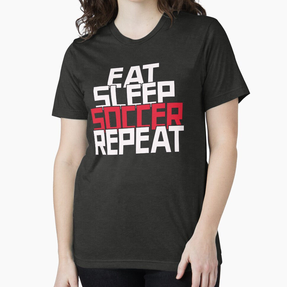 Eat Sleep Soccer Repeat | Football Vibe by niclothing