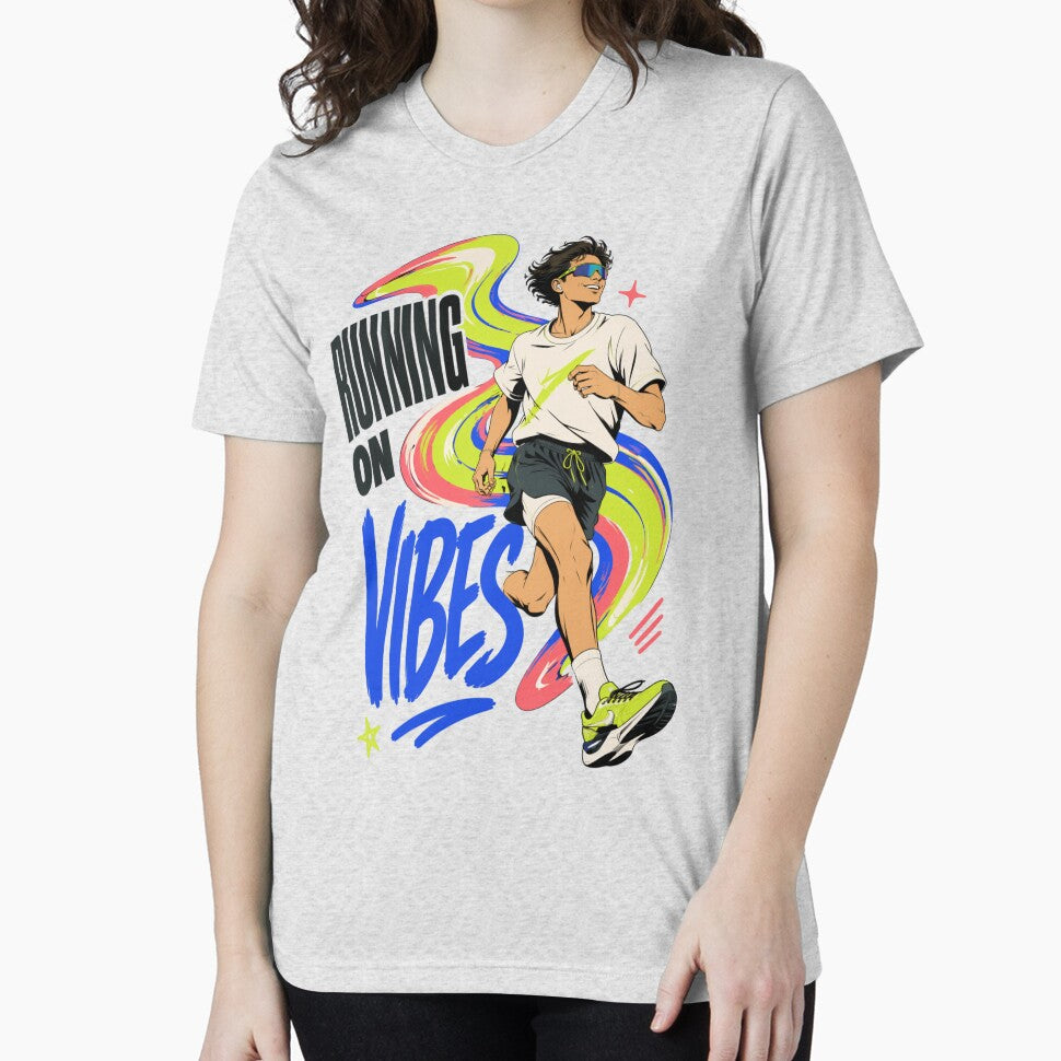 Running On Vibes Gen Z Runner Humor by Print Loft