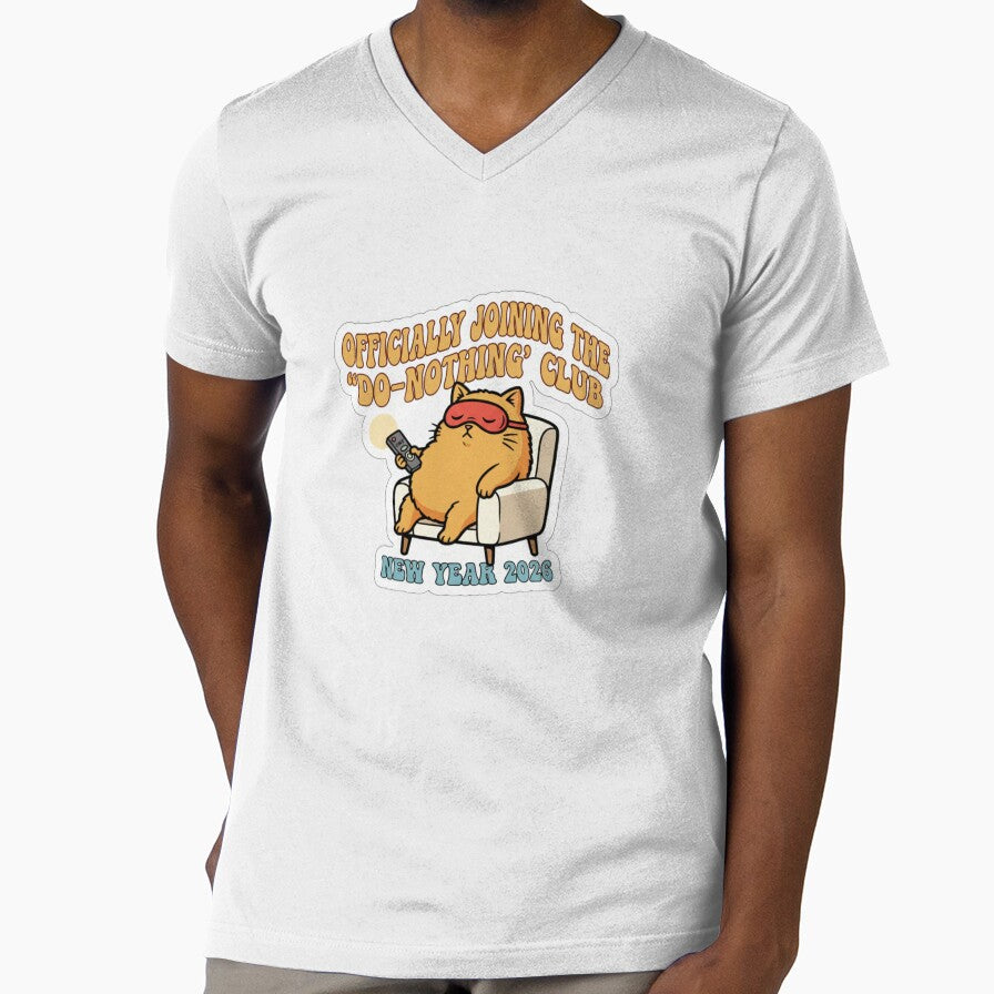 Funny New Year Resolution 2026 Joining in the do nothing club by TB Designs Official
