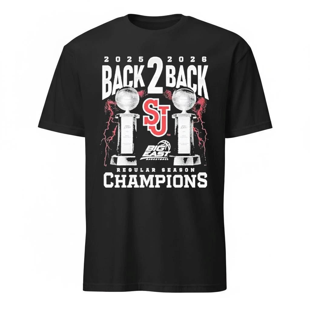 St Johns 2025 2026 Big East Back To Back Regular Season Champion Shirt