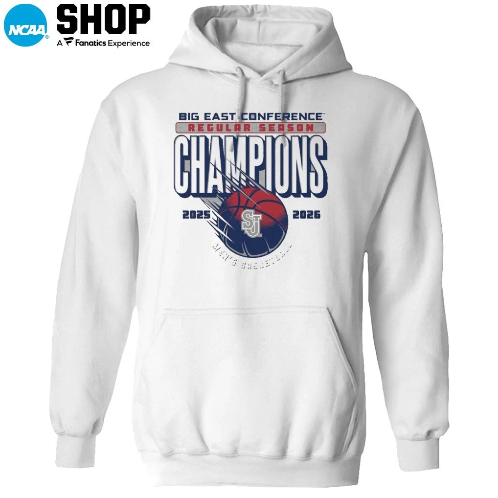 St John’s Red Storm Men’s Basketball 2025-2026 Big East Regular Season Champions Locker Room T-Shirt