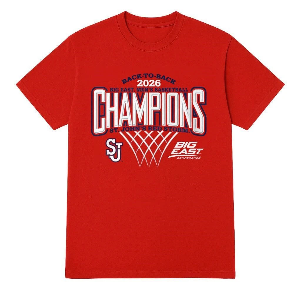 St John’s Red Storm Men’s Basketball 2026 Big East Regular Season Champions Red  Shirt