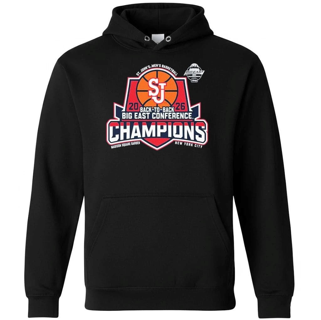St. John’s Red Storm Back To Back Men’s Basketball 2026 Big East Tournament Champions Shirt