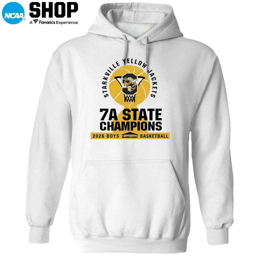 Starkville Yellow Jackets 2026 Boys Basketball 7A State Champions T-Shirt