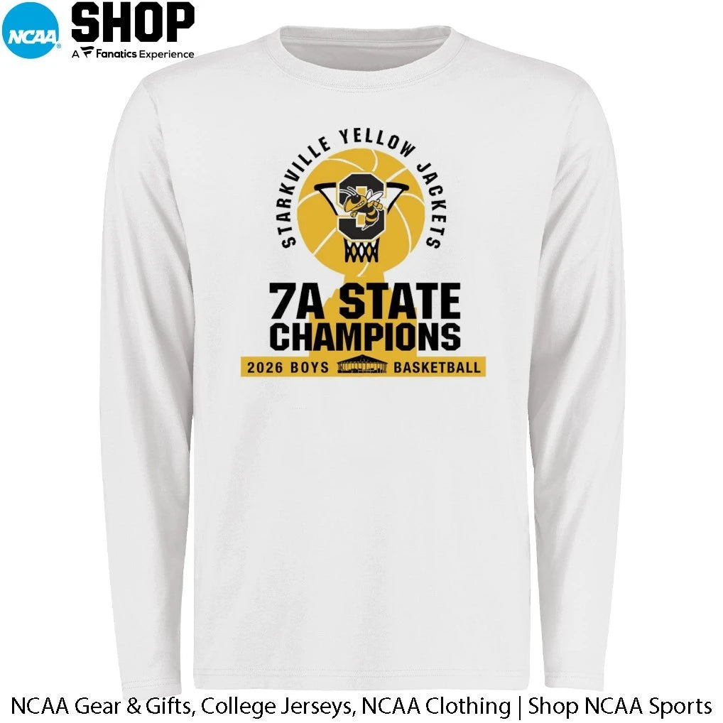 Starkville Yellow Jackets 2026 Boys Basketball 7A State Champions T-Shirt