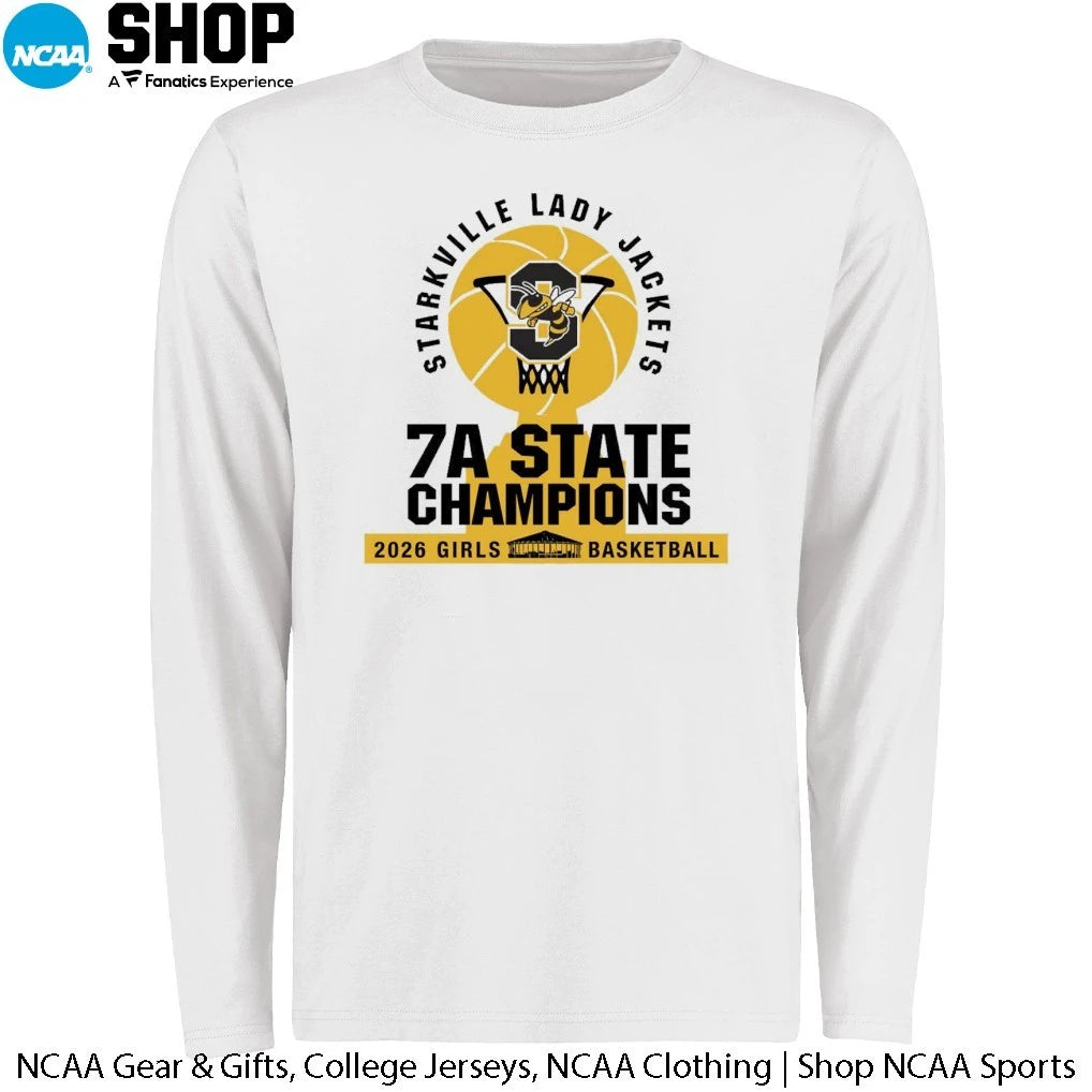 Starkville Yellow Jackets 2026 Girls Basketball 7A State Champions T-Shirt
