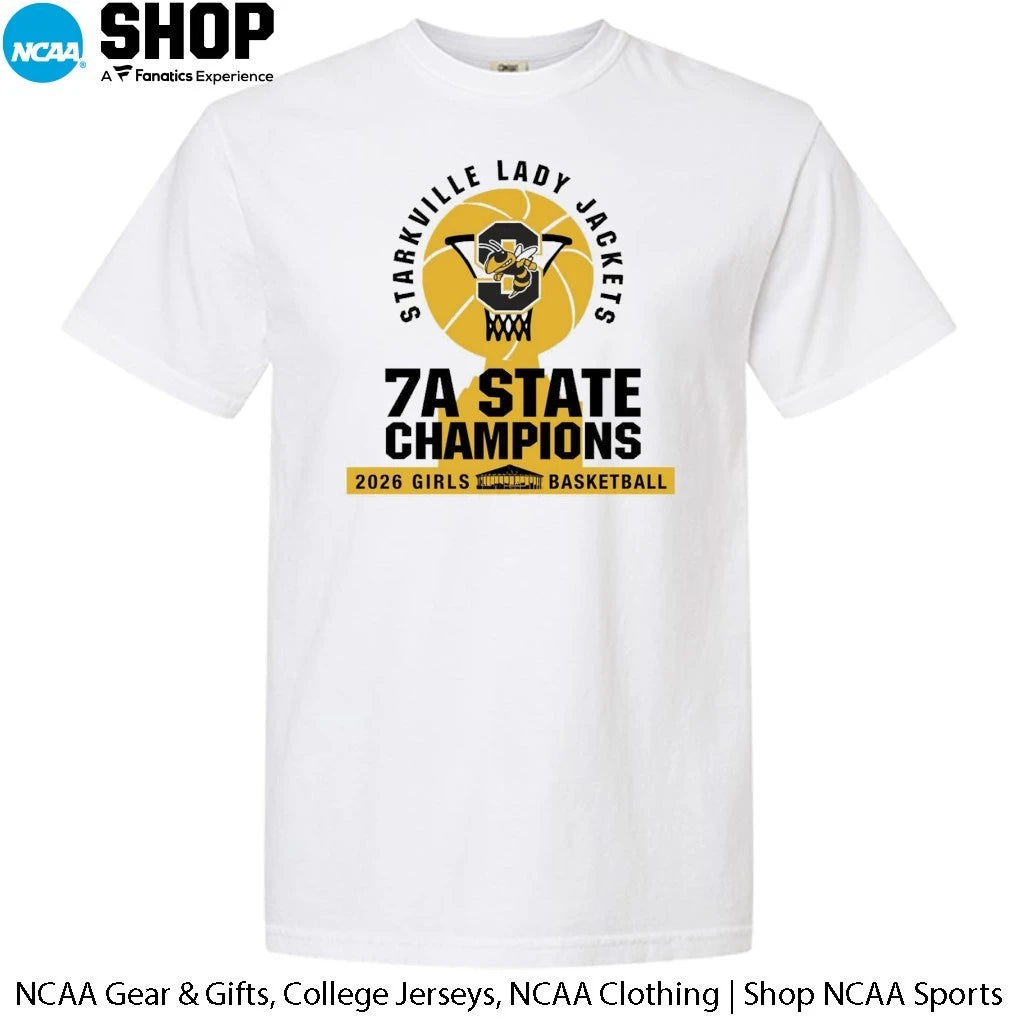 Starkville Yellow Jackets 2026 Girls Basketball 7A State Champions T-Shirt