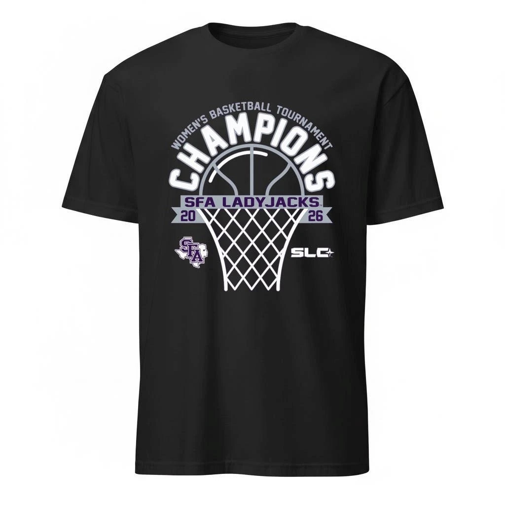 Stephen F. Austin Ladyjacks 2026 Champions Southland Conference Tournament Womens Basketball Purple Shirt