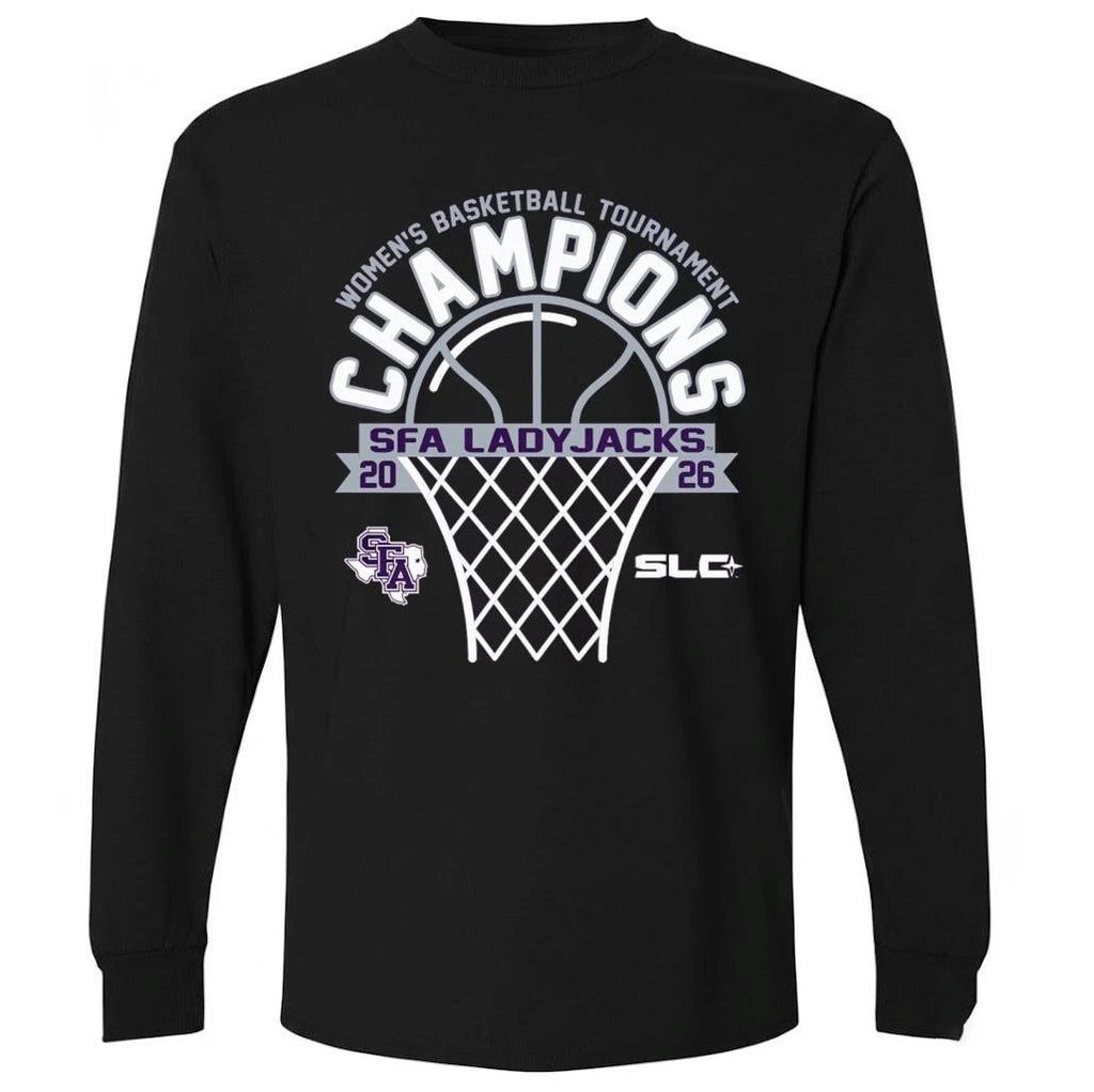 Stephen F. Austin Ladyjacks 2026 Champions Southland Conference Tournament Womens Basketball Purple Shirt