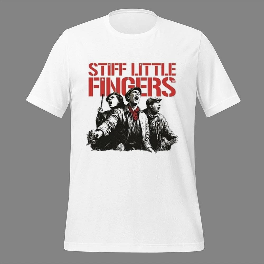 Stiff Little Fingers Raise Your Voice Ecru Shirt