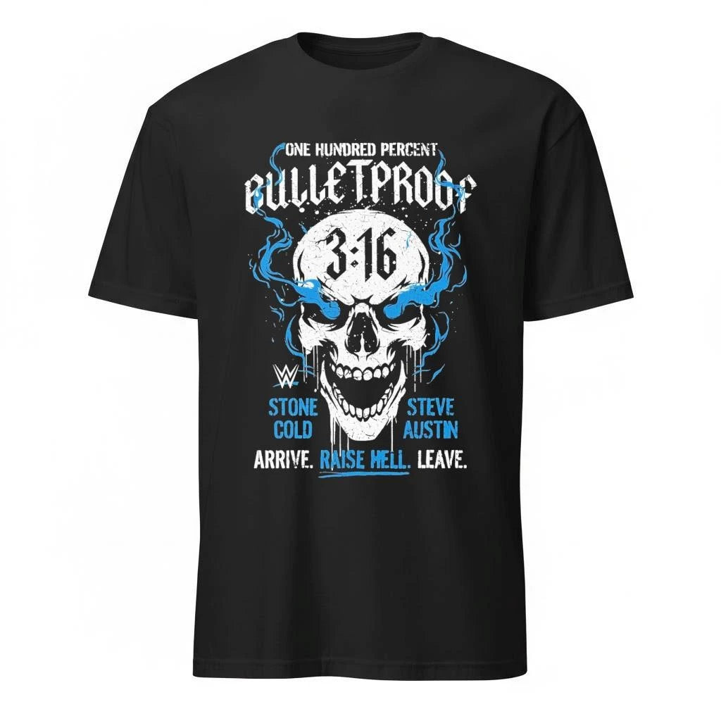 Stone Cold Steve Austin 316 One Hundred Percent Bulletproof Skull Shirt